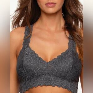 Felina Lace Bralette Gray Size L